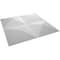 Ekena Millwork Tirana EnduraWall Decorative 3D Wall Panel, White, 11 7/8"W x 11 7/8"H WP12X12TIWH - alternate 3